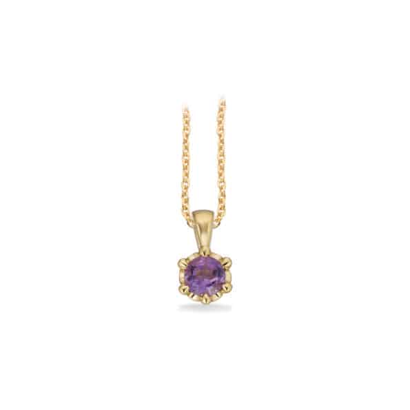 Scrouples Amethyst Vedhæng 8 Karat Guld 215183