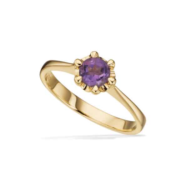 Scrouples Amethyst Ring 8 Karat Guld 714983